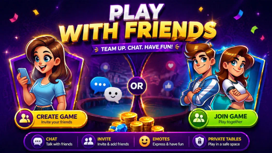 Rummy Master preview showing create game and join game options for friends